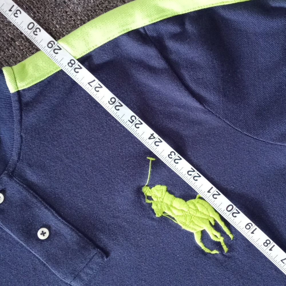 🐎RARE Polo Ralph Lauren🐎 - Navy/Green Limited Edition 2011 US OPEN S/S Polo - Picture 16 of 16